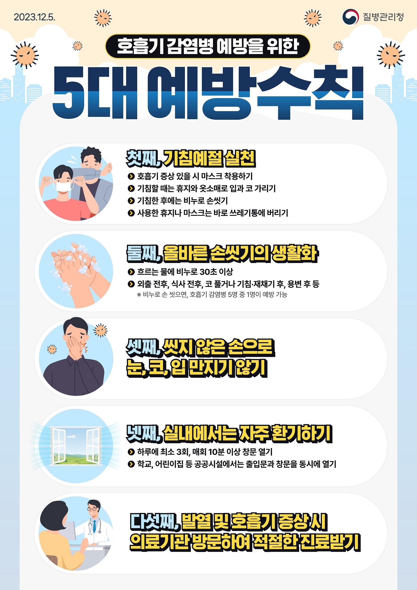 호흡기감염병 예방을 위한 5대예방수칙포스터.jpg